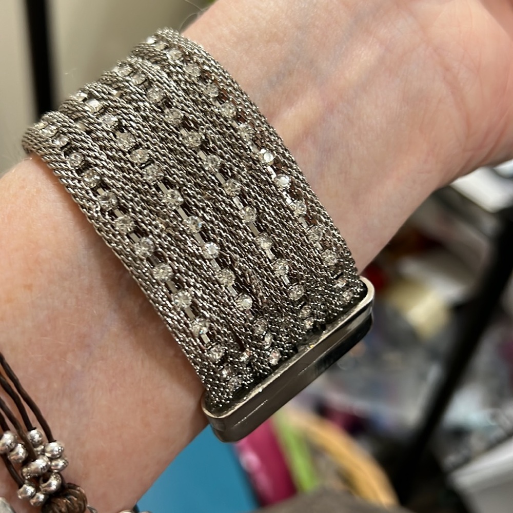 COPY - Mesh rhinestone bracelet - Picture 12 of 16